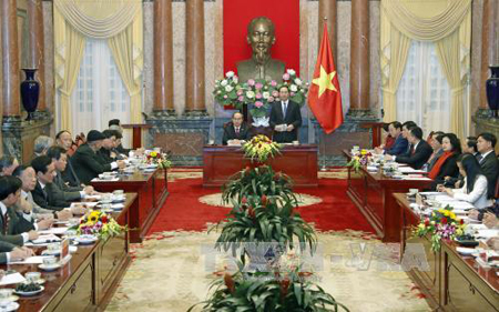 Chủ tịch nước Trần Đại Quang phát biểu kết luận Hội nghị.